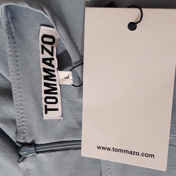 TOMMAZO Womens Artsy Boho Designer Dress L - Bell Sleeve- Shift Mid - Raspberry - Picture 8 of 8